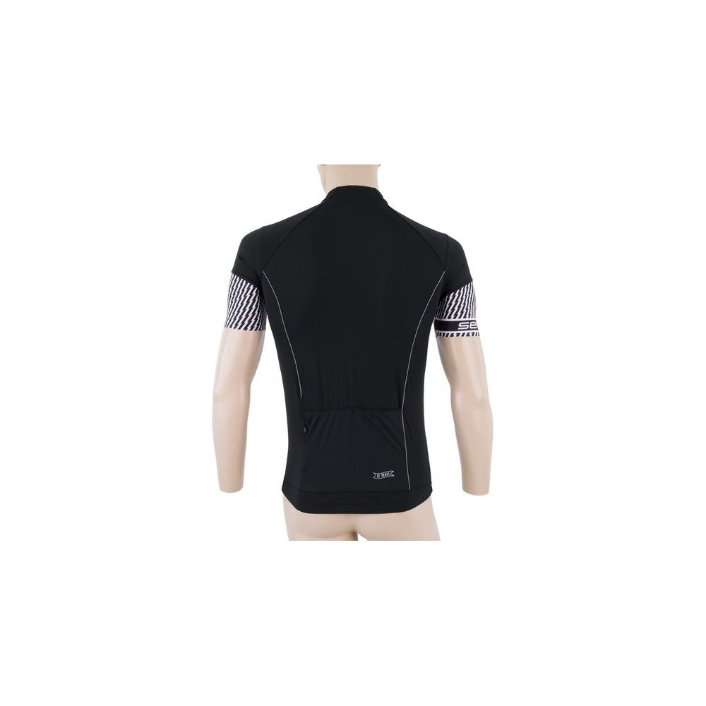 CYKLO RACE pánský dres kr.ruk., černá/bílá