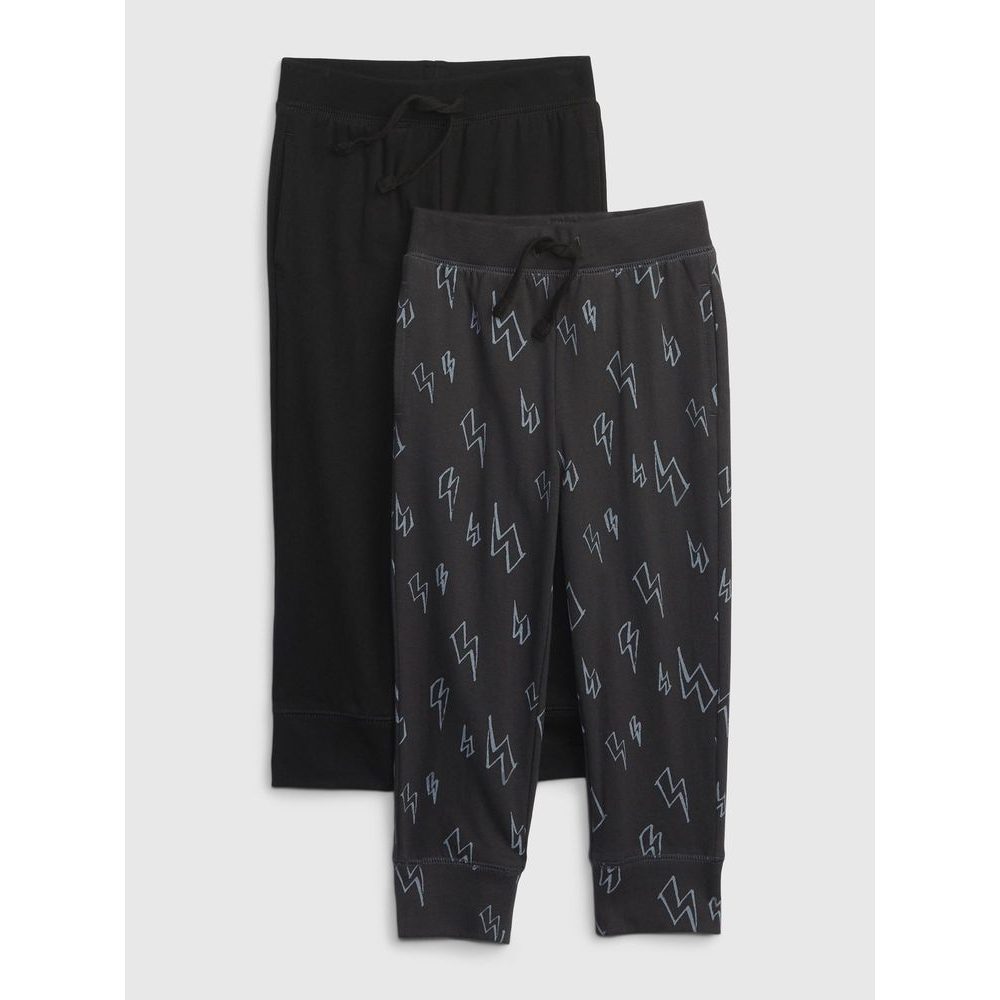 671572-09 Dětské tepláky organic, 2 ks Černá