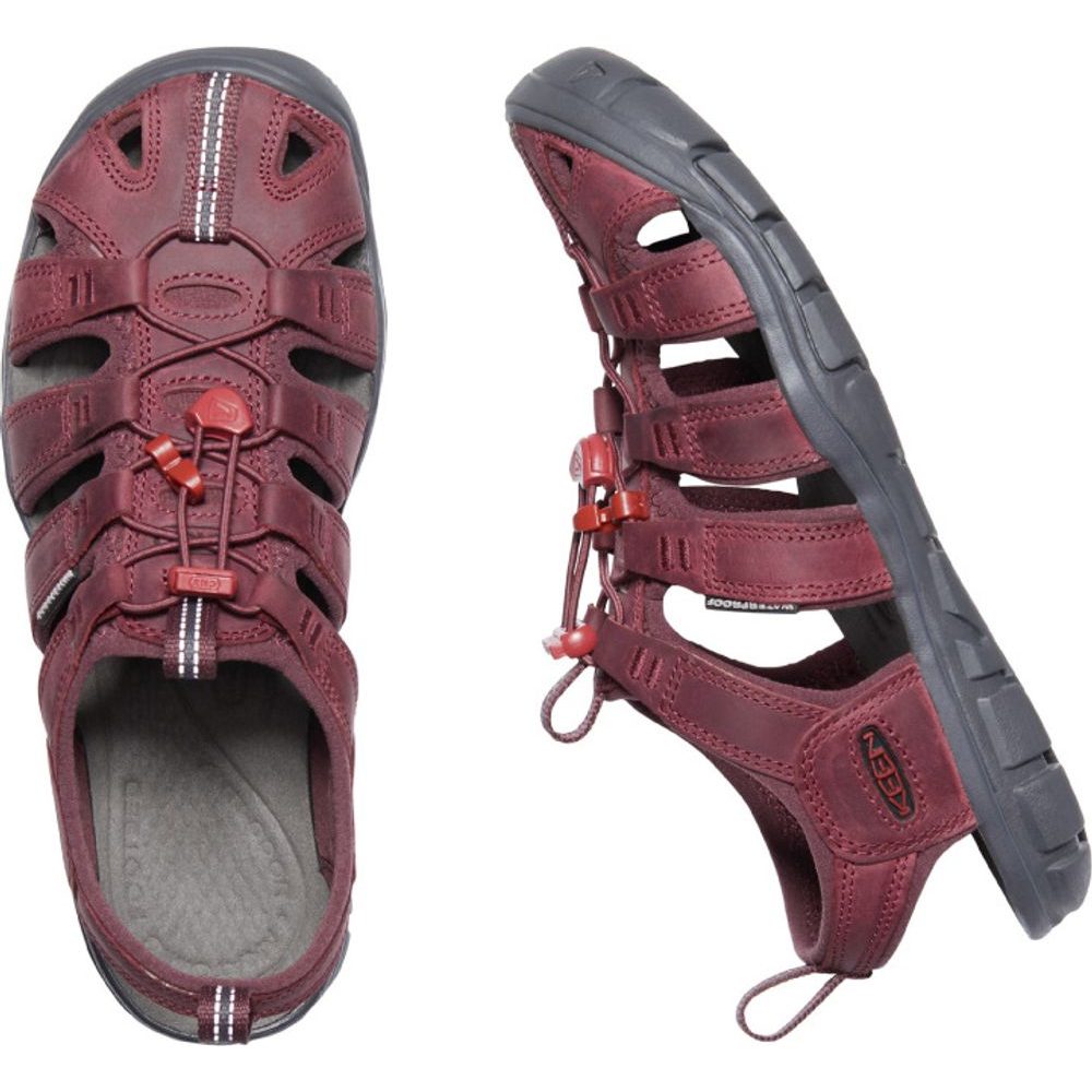 CLEARWATER CNX LEATHER WOMEN, wine/red dahlia