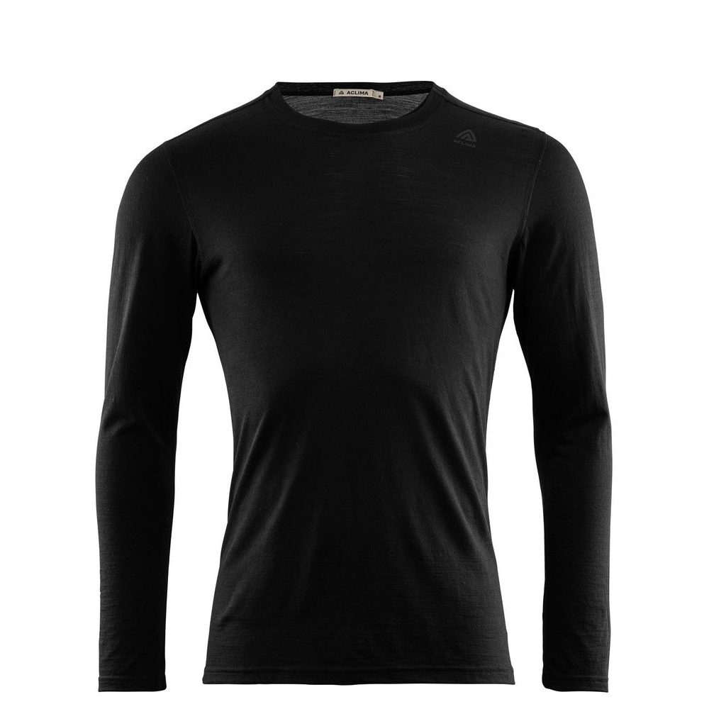 LightWool Undershirt Long Sleeve, M Jet Black