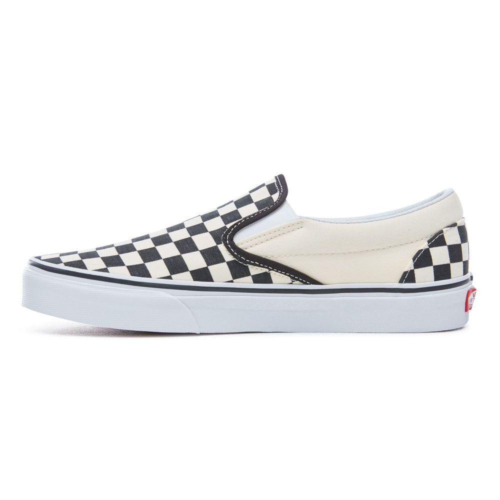 CHECKERBOARD CLASSIC SLIP-ON SHOES Blk&Whtchckerboard/Wht
