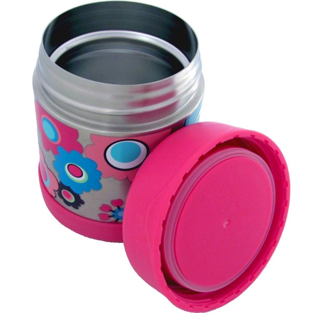 Children's food thermos 290 ml pink