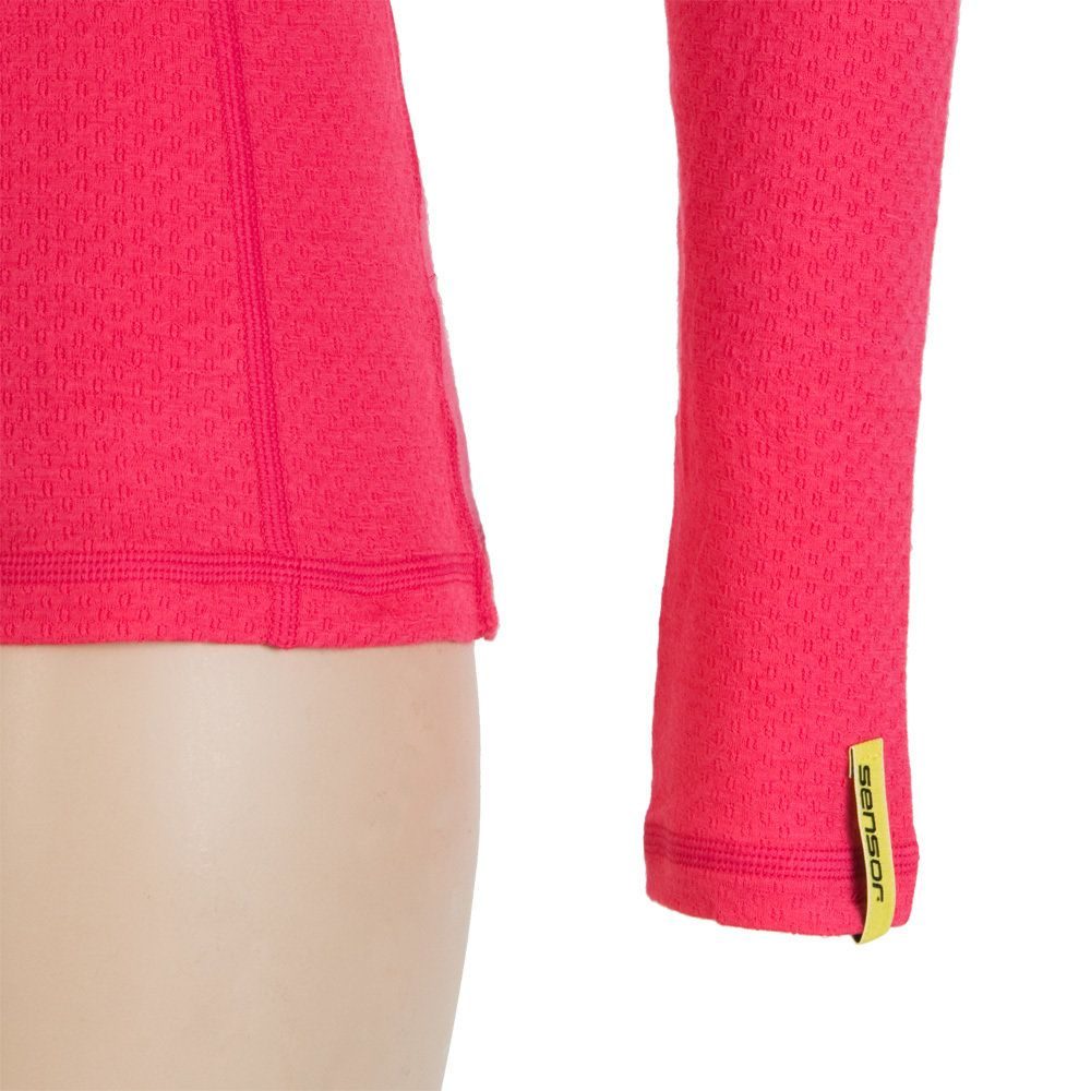 MERINO DF dámské triko dl.rukáv magenta