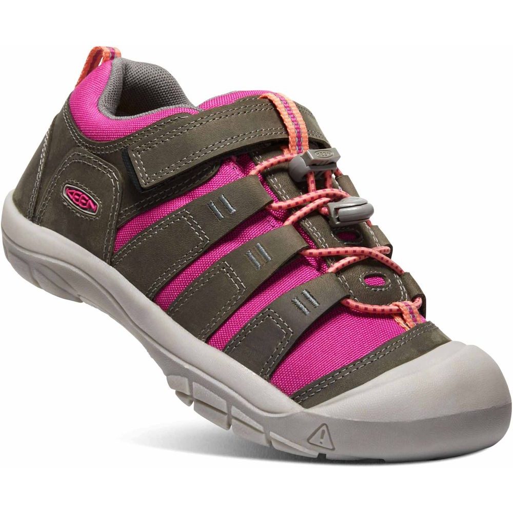 NEWPORT SHOE YOUTH, grey/very berry