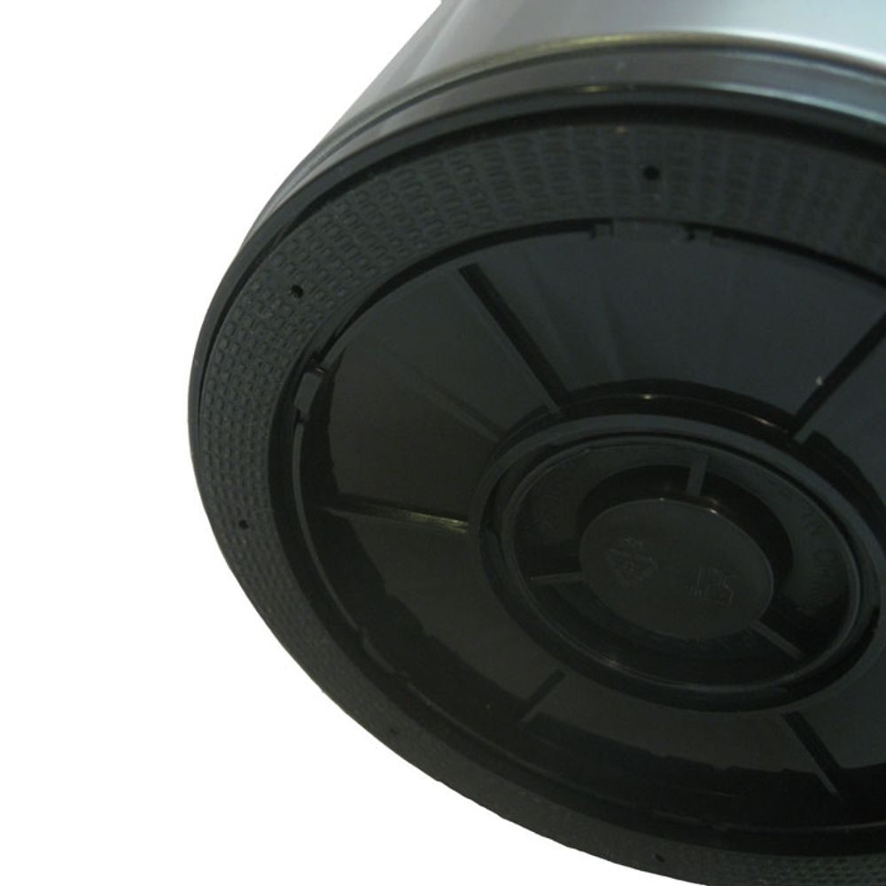 Glass thermo can with pump 1,9 l metallic grey