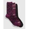 GAP 460365-01 Vysoké ponožky, 3 páry Vínová