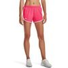 UNDER ARMOUR Fly By 2.0 Short, pink/white