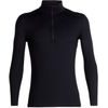 ICEBREAKER M 200 Oasis LS Half Zip, BLACK