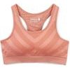 SMARTWOOL W SEAMLESS RACERBACK BRA, light mahogany