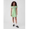 GAP 404809-01 Dětské šaty s logem Zelená
