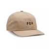 FOX W Wordmark Adjustable Hat, Taupe