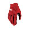 100% GEOMATIC Gloves, Red