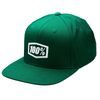 100% ICON Snapback Cap AJ Fit Forest Green