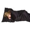 LIFEVENTURE Silk Sleeping Bag Liner black rectangular