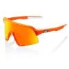 100% S3 Soft Tact Neon Orange - HiPER Red Multilayer Mirror Lens