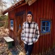Singi Flannel Overshirt M Black Oak-Dark Navy