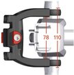 Ebike 22-26 mm/31,8 mm uzamykatelný, Černá