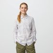 Övik Lite Flannel Shirt W Ultramarine-Chalk White