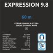 Expression 9,8 mm; blue / white; 50 m