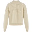 Övik Solid Jacquard Knit W Light Beige