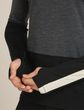 Men Mer 200 Oasis+ LS Crewe BLACK/JET HTHR/UNDYED/CB