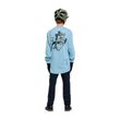 YOUTH RUCKUS RIDE LONG SLEEVE TEE CARBS DAWN BLUE