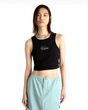 SMALL STAPLE FITTED CROP TANK Black