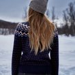 Övik Knit Cardigan W Misty Green-Deep Patina