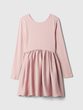 Dětské šaty se saténovou sukní Růžová
