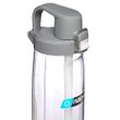 Straw bottle 700 ml, Clear w/Gray Cap