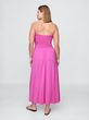 Strečové maxi šaty Růžová
