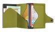 Wallet Click & Slide - vegan Bio Wine Green / Silver