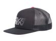 Half-Tone Trucker Cap, Black Red