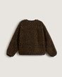 Suffolk Cheetah Check Pile Coat Dark Port