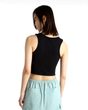 SMALL STAPLE FITTED CROP TANK Black