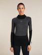 Women Mer 200 Oasis+ LS High Neck BLACK/JET HTHR/UNDYED/CB