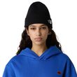 TNF LOGO BOX CUFFED BEANIE, TNF BLACK