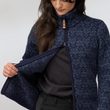 Snow Cardigan W Suede Brown