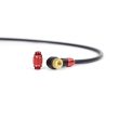 ABS1 PRO BRAIDED FLOOR PUMP HOSE - POD RED GLOSS