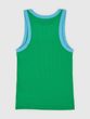 729562-04 Žebrovaný top s logem Zelená