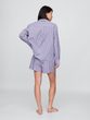 531510-15 Pyžamové popelínové kraťasy Modrá