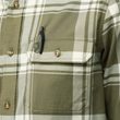 Övik Lite Flannel Shirt M Laurel Green-Chalk White