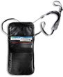 Skin Folded Neck Pouch black