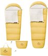 Children's growing sleeping bag C180 1100g - yellow