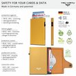 Wallet Click & Slide - vegan Bio Wine Green / Silver