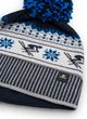 Retroski Pompon MÜ Blau-Grau