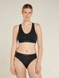 W Mer 125 Cool-Lite Sprite Racerback Bra, BLACK