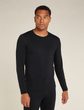 M Mer Core Heavyweight LS Crewe BLACK