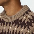 Övik Jacquard Knit M Light Beige-Dark Navy