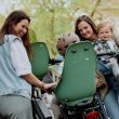 Přední sedačka Ta-ke s MTB/ATB adaptérem Icho Zelená/Kurumi Hnědá